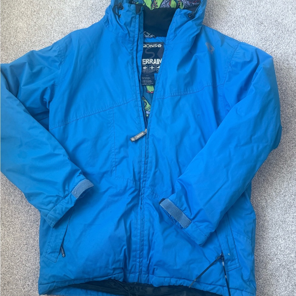 SESSIONS Blue Ski Jacket Insulated Weather-Resistant